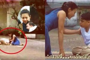 媽媽，你別走…泰國國王第3任妻子被押上警車，與兒子跪地痛哭，這一幕令人心碎，太淒涼！
