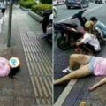 女子酒醉躺路上整夜，3名男子一旁「默默守候」到早上！救護車來的時候，卻被女子嚇一跳！