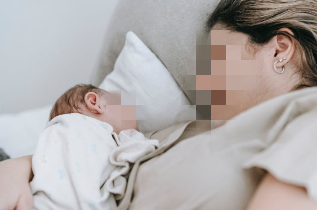 ▼女子在哺乳時，乳頭被小嬰兒咬斷。（示意圖／翻攝自pexels）