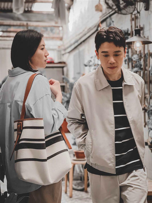 《你有一則新留言》由邱志宇與大馬女星陳俐杏(Pauline)分飾男女主角。(圖/海鵬提供) 《你有一則新留言》由邱志宇與大馬女星陳俐杏(Pauline)分飾男女主角。(圖/海鵬提供)