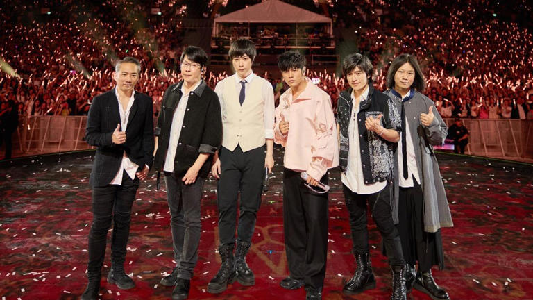 五月天邀來周杰倫擔任嘉賓。(圖/相信音樂、杰威爾提供) 五月天邀來周杰倫擔任嘉賓。(圖/相信音樂、杰威爾提供)