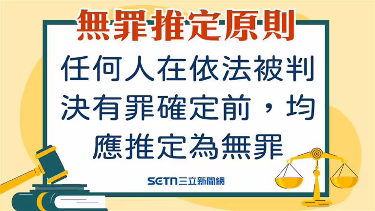 無罪推定原則。(三立新聞網製圖) 無罪推定原則。(三立新聞網製圖)