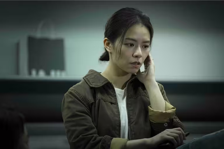宋芸樺在《96分鐘》中顛覆甜美形象，飾演個性強韌堅毅的刑警。（華影國際提供）