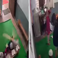 小孩學校上課一半　吊扇突墜落重砸