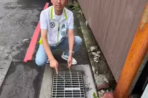 中市北區再現積水 議員怒揭「假水溝2.0」
