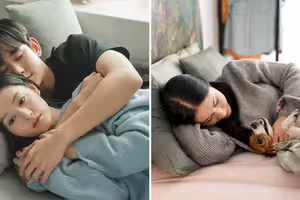 情侶同睡品質差？研究認：女生「跟狗狗睡更安穩」