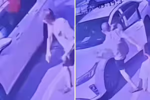 孩突衝馬路被撞 爸爸只顧砸車 孩突衝馬路被撞 爸爸只顧砸車
