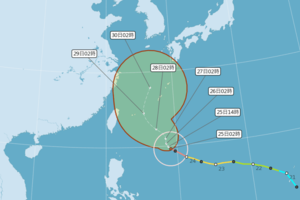 強颱潭美路徑北轉 氣象專家：仍有可能威脅台灣