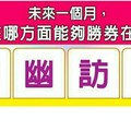 超神準測驗~未來一個月，我在哪方面能夠勝券在握？