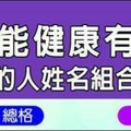 總是能健康有活力的人姓名組合