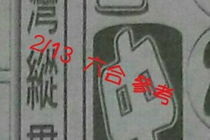 2/13 六合 。【台灣縱貫線】【三中一】 。。參考。參考。。