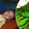 2歲小男孩偷吃「烤韭菜」，結果當晚狂拉肚子被緊急送醫！當醫生脫下他的褲子時….大家都震驚了！