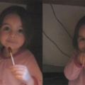 小女孩怕爸爸發現「躲桌下偷吃糖果」　一聽到爸爸回來忙喊：媽媽掩護我！