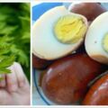艾葉大蒜煮雞蛋的做法，遠超茶葉蛋