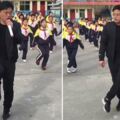 為讓學生愛上運動，校長教學「鬼步舞」取代健康操，全校神同步媲美韓團！