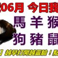 21號06月，今日我最旺！馬羊猴雞狗豬鼠牛！【21888】越早打開越靈驗！點個讚吧！