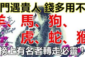 10月出門就遇貴人，錢多到用不完的生肖！（榜上有名者轉走必靈！）