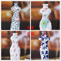 心理測試：4個青花旗袍瓷器，哪個最精緻？測你什麼時候最幸福的？