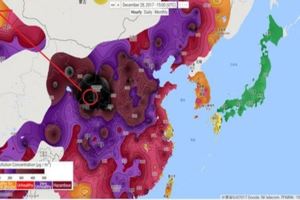 超狂！紫爆已經不稀奇...中國出現黑洞「空汙黑爆」警告：跨年夜境外污染大舉入侵