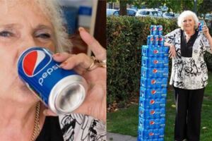 外國女子堅持喝可樂64年，身體沒長胖還很健康，發誓這輩子絕對不會喝水