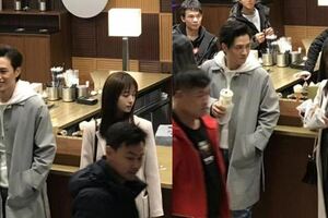 吳謹言拍新戲路透圖曝光，直把男主給迷倒了