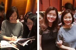 65歲林青霞出席藝術展，風韻猶存，粉絲巧遇大讚人沒架子、好溫柔！