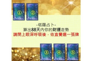  【神準塔羅】算出88天內你的財運走勢