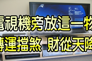 注意！「電視機」旁擺這一物，三年內家運必旺，財富如雨水甘露從天而降！