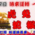 10月9日時來運轉一路發，虎兔豬蛇猴狗，88秒內打開，好運跟著來『16888』