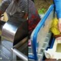 揭露中國某攤販「一根甘蔗榨5杯汁」的黑心手法！原來榨汁機下面藏有，網友直呼：真的好心機！！