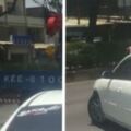 彰化一名阿嬤「超慢三輪車」猛擠快車道，白轎車「出手協助」！影片曝光網友罵翻！