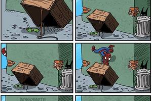 蜘蛛人和蝙幅俠誰比較傻？