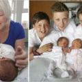 她短短2年「生下兩對雙胞胎兒子」，第3胎產檢時醫生：「500000分之1超罕見機率」轟動全球！