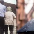 暴雨中，小司機讓老婦搭車，老婆婆落下的一把舊雨傘救了自己一命！