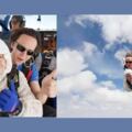 她102歲，穿上漂亮的衣服後挑戰高空跳傘...