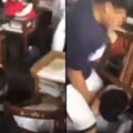 口角演變圍毆！學生拍片「丟椅狠踹」 教室淪私刑場