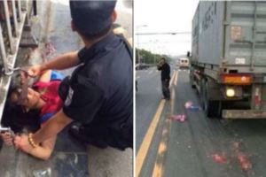 【8月大嬰兒遭碾壓身亡】夫妻吵架竟狠心將兩個孩子扔進車流！！簡直不是人！！貨車司機直呼：為什麼要害我……….