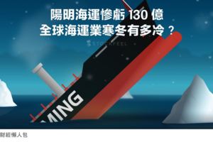 蝦咪？！陽明海運的債務重整計畫是小老百姓買單