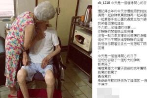 96歲失智爺8天前慶生…妻耳邊催淚道別「乖乖的你就放心」