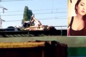 這位少女爬上滿是電線的火車頂只為拍出「最強自拍照」的同時，路人也拍下了她的死亡一幕。