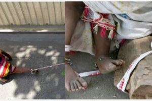 1歲女童「被當狗栓在路邊」引起眾怒！直到媽媽說出「背後真相」……所有人都反過來同情媽媽！