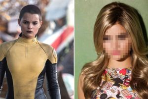 在電影《死侍》中飾演「彈頭」的叛逆平頭少女舊照被翻出，長髮模樣讓網友們都戀愛了！