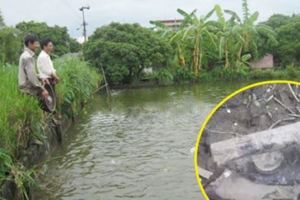 男子抽乾了荒廢池塘裡的水，準備重新養魚，沒想到水底下竟發現…這下發達了！