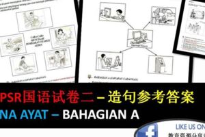 UPSR國語試卷二BINAAYAT看圖造句參考答案