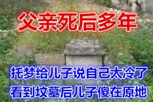 父親死後多年，托夢給兒子說自己太冷了，看到墳墓後兒子傻在原地