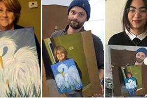 初學畫畫的媽媽秀出一幅畫網友突發起「畫畫接力賽」...最後作品讓人超佩服：好溫暖