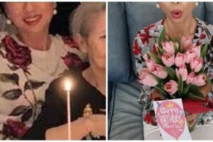 人老心不老！葉蒨文58歲生日「與90歲老母齊露面」團圓就是福　「精心打扮手捧鮮花」活成少女模樣