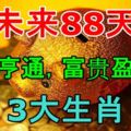 未來88天，財運亨通，富貴盈門的3大生肖