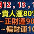 5月12，13，14日大吉的九大生肖