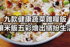 九款健康蔬菜雜糧飯｜讓米飯五彩燴出繽紛生活